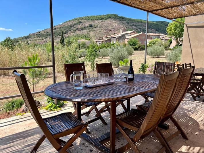 Location de vacances pour 10 personnes, avec terrasse ainsi que jardin et vue à Octon - 3