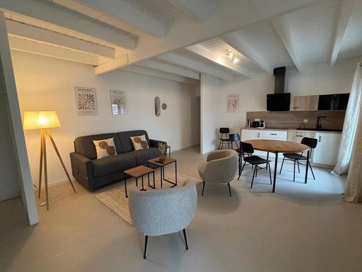 Appartement de vacances pour 4 personnes, avec jardin