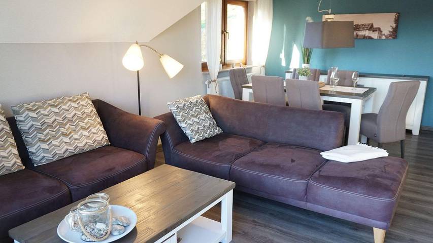 Ferienwohnung für 4 Personen, mit Balkon und Balkon/Terrasse sowie Ausblick