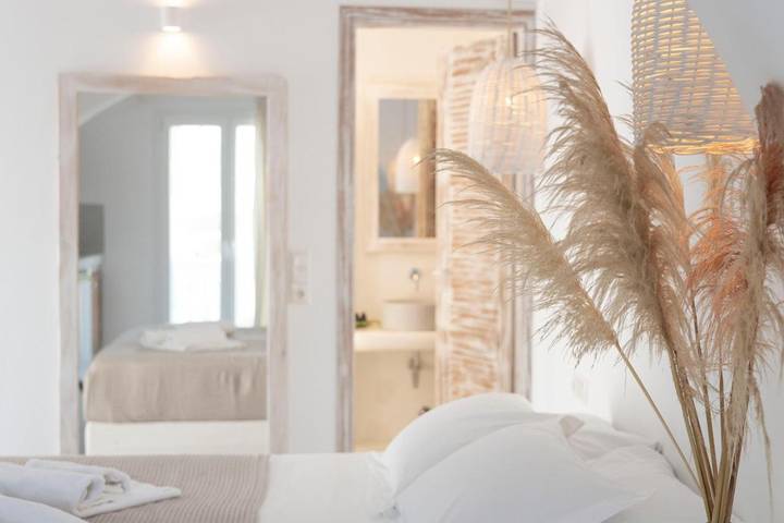 Maison d’hôte pour 3 personnes, avec vue et terrasse dans Naxos