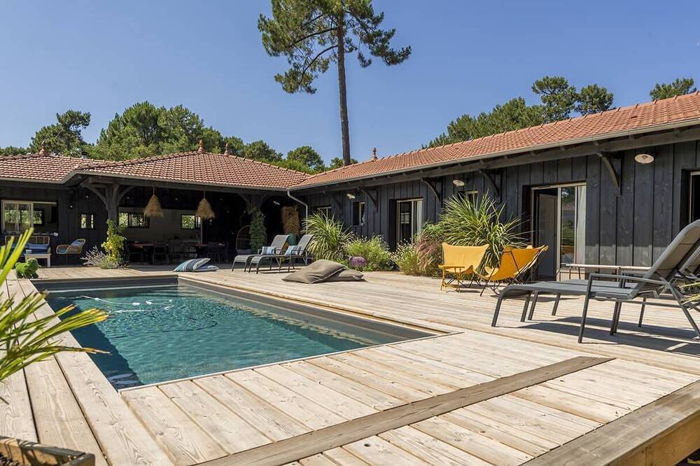 Magnifique maison climatisée dans les vallons avec piscine in Le Canon, Lège-Cap-Ferret