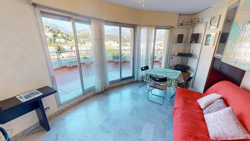 Gîte pour 4 personnes, avec balcon/terrasse ainsi que vue sur l’océan et terrasse à Roquebrune-Cap-Martin - 3