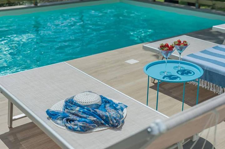 Ferienhaus für 7 Personen, mit Garten