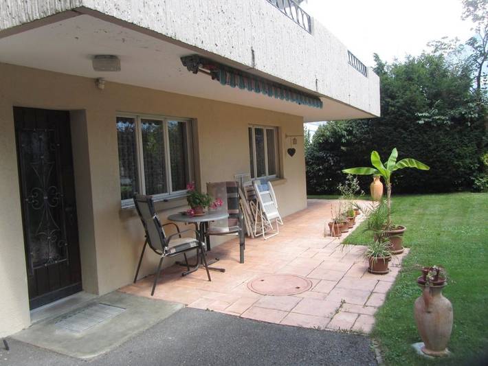 Ferienwohnung für 3 Personen, mit Terrasse und Garten