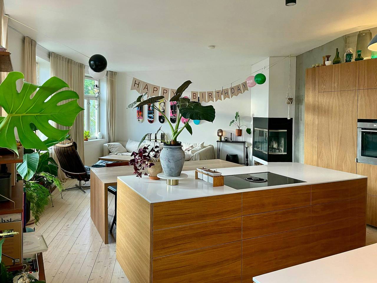 Ganze Wohnung, Helle Wohnung mit Blick über die Dächer von Tøyen in Gamle Oslo, Oslo