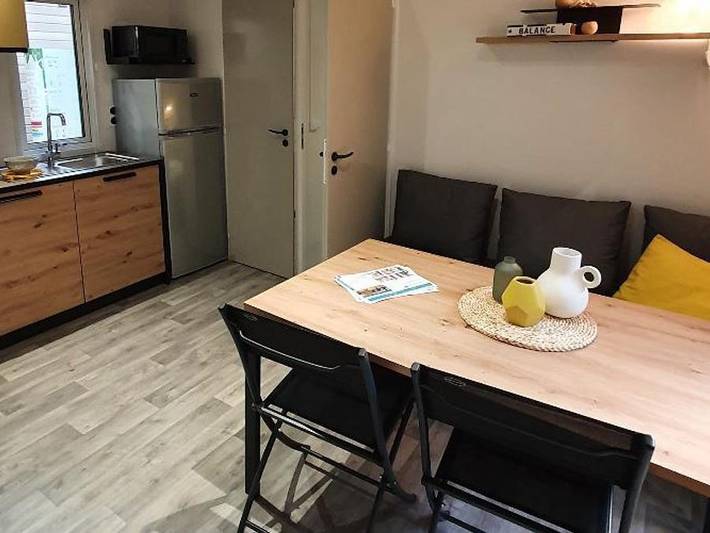 Camping du Petit Pont - Mobilheim 4 personen - 25m2 (2021) + Halbüberdachte Holzterrasse 8m2. 4 Pers. in Arvert, Côte de Beauté