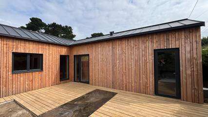 Gîte pour 4 personnes, avec jardin, adapté aux familles dans Plage de Gwin Zegal