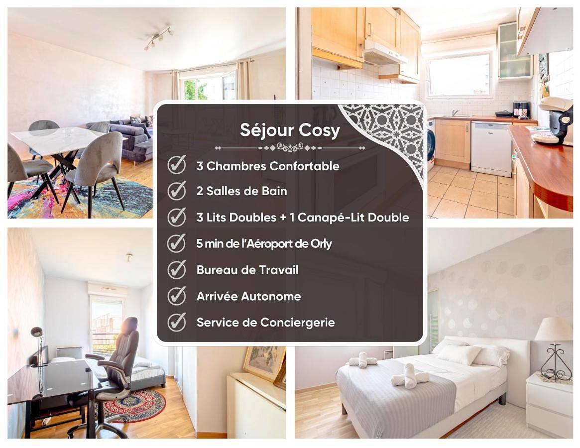 Appartement entier, Three-Bedroom Apartment in Orly (Île de France), Val-de-Marne