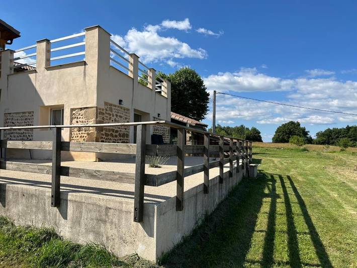 Maison de vacances pour 7 personnes, avec Terrasse ainsi que Jardin et Vue
