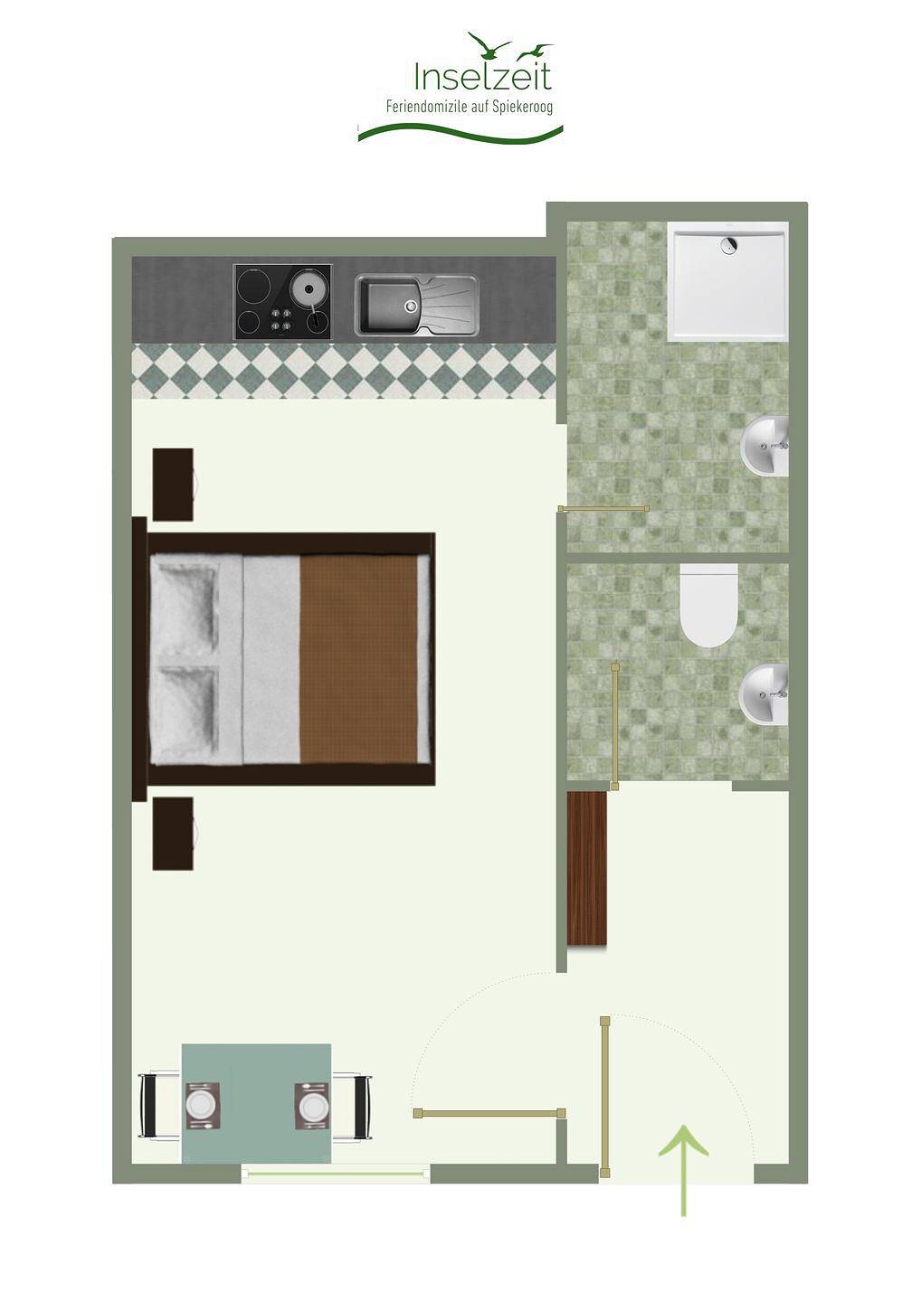 Komfortables Ferienwohnung In't Logis auf Spiekeroog mit Terrasse und Garten, foto 10