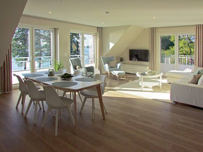 Ferienwohnung für 6 Personen, mit Seeblick und Terrasse sowie Garten und Sauna in Wittensee - 3