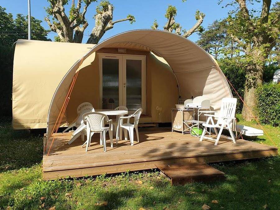 Camping Le Moulin Du Roy - Bungalowzelt 4 personen - Coco-sweet - 2 Schlafzimmer - 16m² in Revel, Lauragais