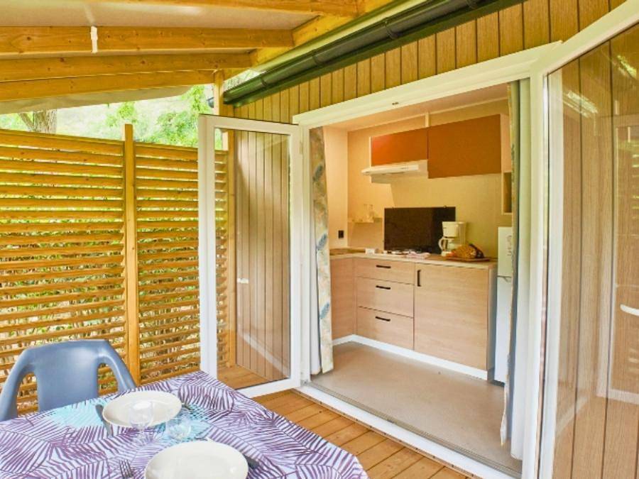 Camping La Vallée Heureuse Pausado - Mobilheim 2 personen - Premium in Orgon, Arles und Umgebung