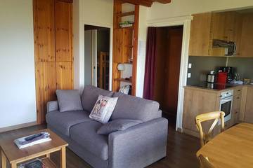 Gîte pour 6 personnes, avec terrasse dans Arc 1600