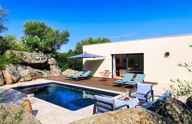 Villa pour 4 personnes, avec terrasse ainsi que jardin et piscine à Corbara - 3