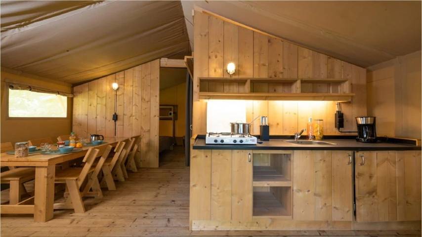 Mobil home pour 5 personnes, avec bassin pour enfant à La Romieu - 4