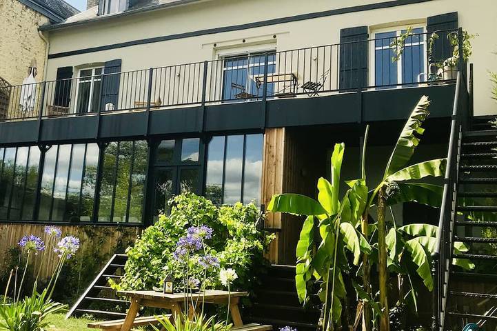 Maison de vacances pour 12 personnes, avec jardin, animaux acceptés