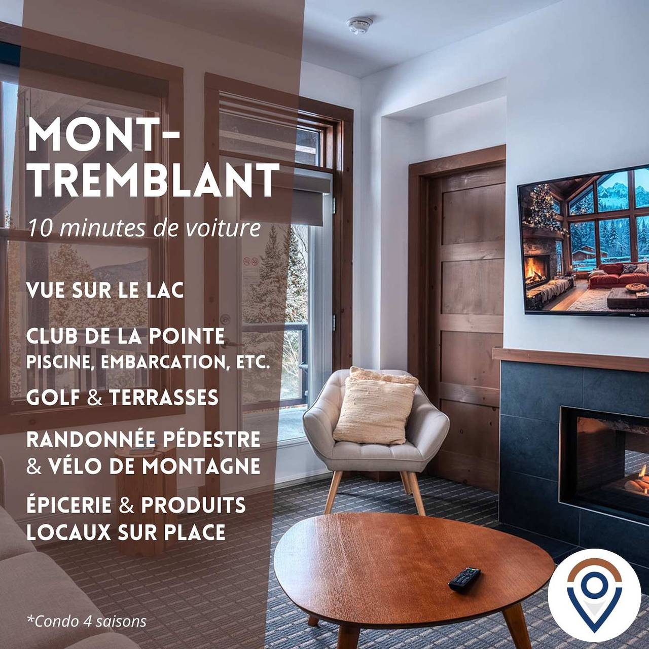 Apartamento entero, Suite with mountain view Resort access Citq 254936 in Lac-Supérieur, Quebec