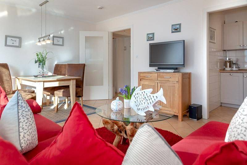 Ganze Wohnung, Haus Atlantik, am Strand, 4. Og, moderne 2 Zimmerwohnung mit Balkon in Westerland, Sylt (Gemeinde)