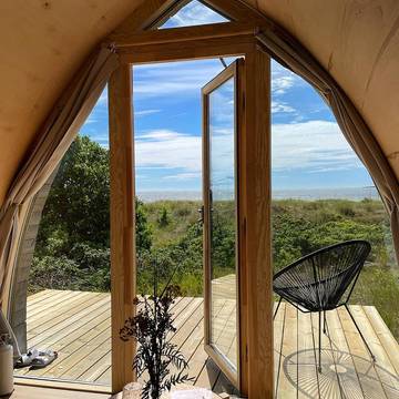 Location de vacances pour 3 personnes, avec terrasse et vue, animaux acceptés à Halmstad