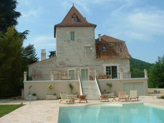 Location de vacances pour 10 personnes, avec piscine ainsi que vue et jardin à Grézels - 3