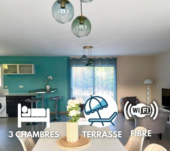 Gîte pour 6 personnes, avec terrasse, animaux acceptés à Coulounieix-Chamiers