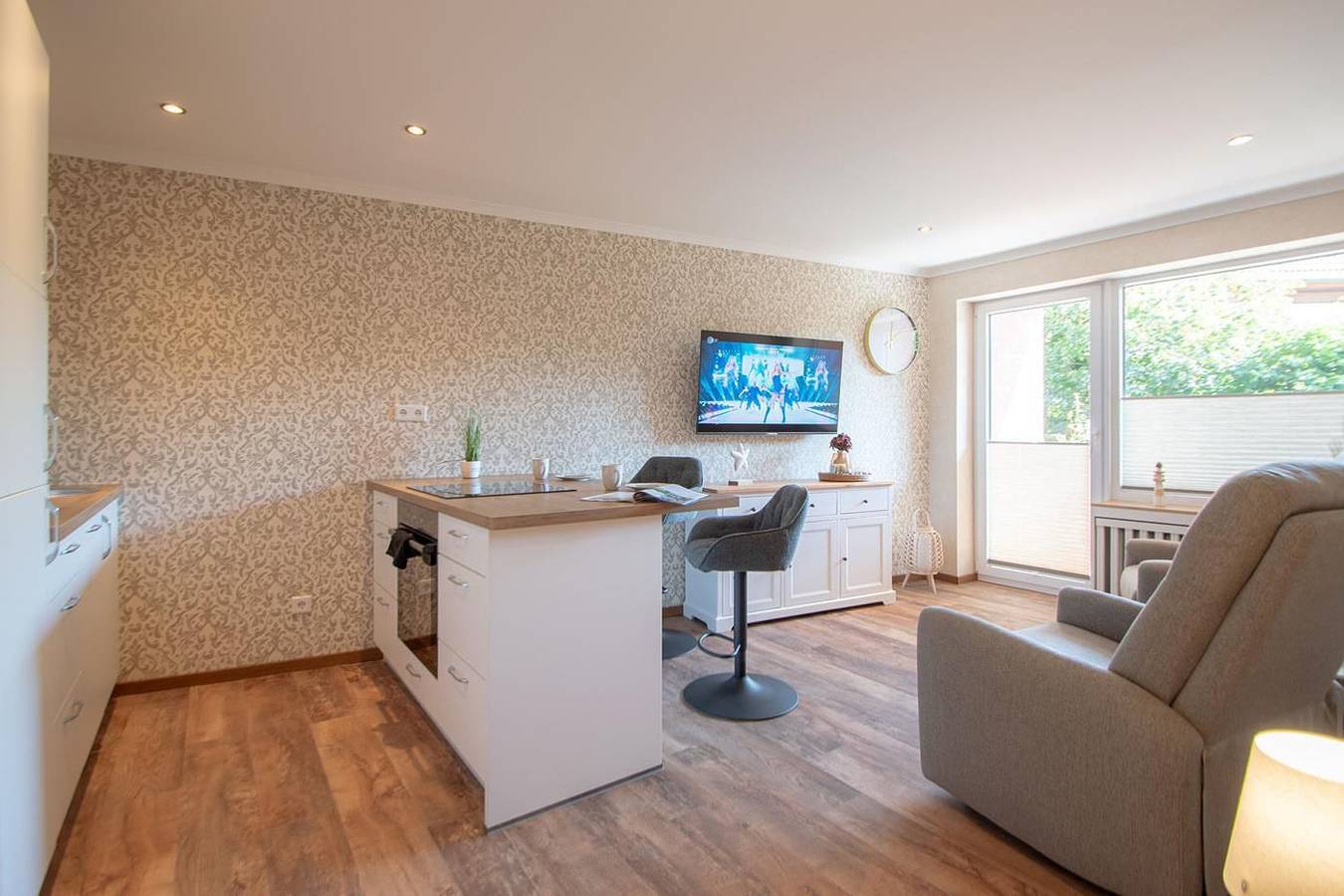 Appartement entier, Komfortable Ferienwohnung Inselzeit mit Balkon und Parkplatz auf Borkum in Borkum