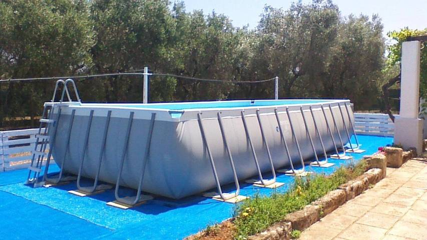Agriturismo per 6 persone, con Terrazza e Giardino nonché Piscina e Panorama a Ugento