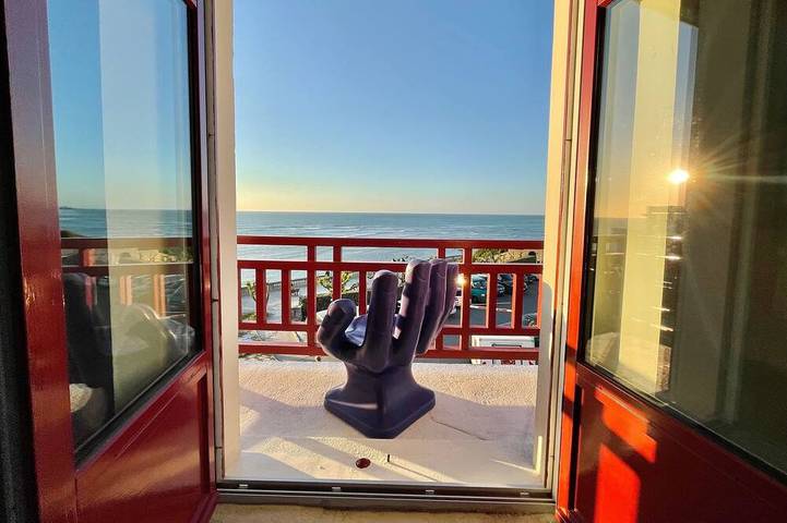 Gîte pour 3 personnes, avec Balcon dans Plage De Parlementia Bidart