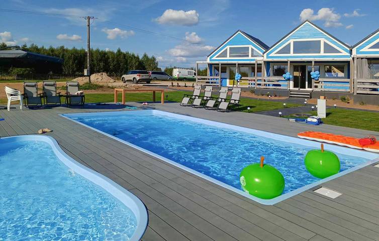 Holiday home for 8 people with lake view in Kuyavian-Pomerania