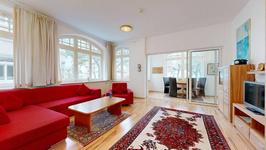 Ferienwohnung für 4 Personen, mit Garten und Sauna in Binz
