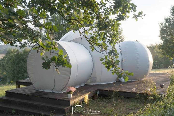 Cottage pour 3 personnes, avec vue ainsi que terrasse et jardin à Wanze