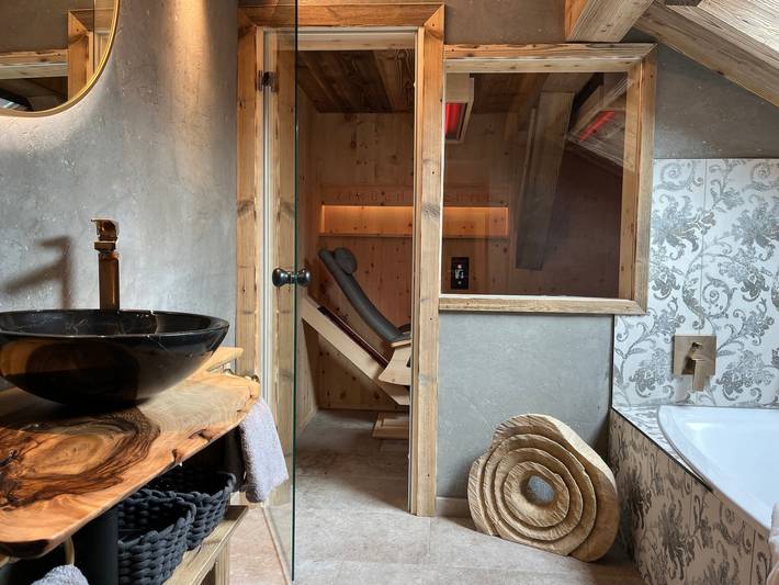 Gîte pour 5 personnes, avec sauna ainsi que jardin et vue à Ehrwald