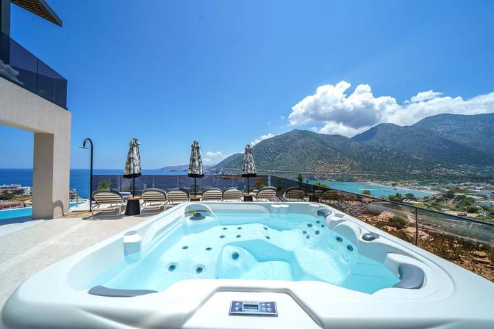 Villa pour 10 personnes, avec balcon ainsi que jacuzzi et piscine à Bali (Crète) - 3