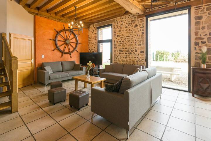 Maison de vacances 'La Grange Gite' avec terrasse privée, jardin partagé et Wi-Fi in Saint-Aubin-sur-Mer (Seine-Maritime), Région de Dieppe