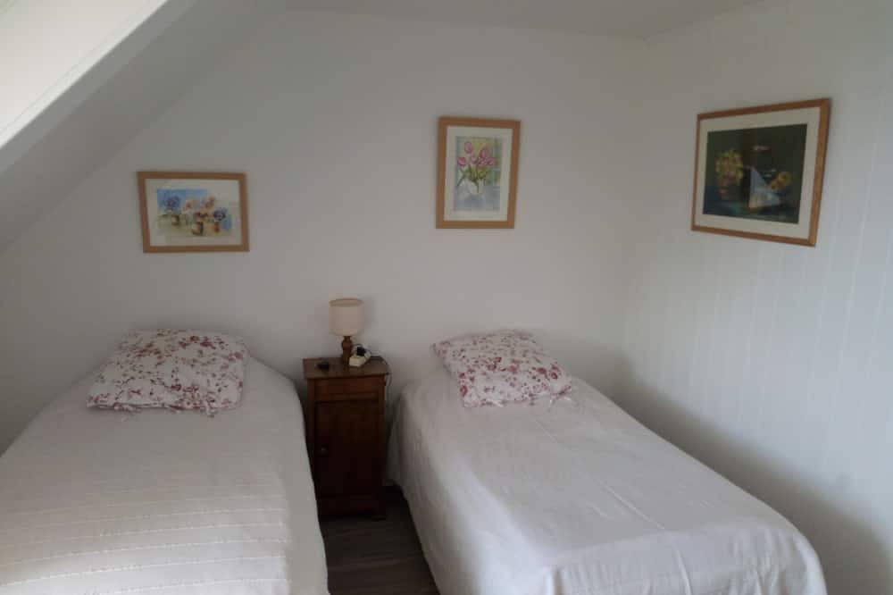 Aunt Jeanne's house facing the sea on Paimpol bay Brittany France in Ploubazlanec, Côte de Goëlo