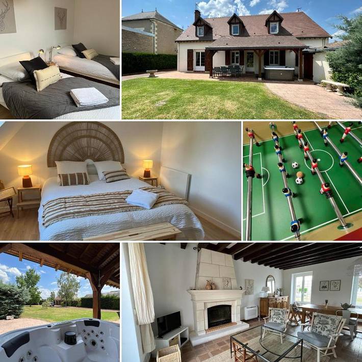 Location de vacances pour 8 personnes, avec jacuzzi et jardin à Châtillon-sur-Cher - 2