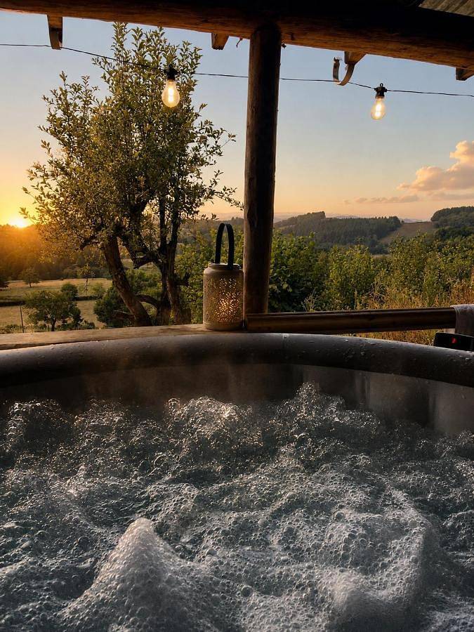 Appartement entier, La Forêt suspendue - Gîte nature sur 9ha - option Spa avec vue panoramique in Vollore-Ville, Parc Naturel Régional Livradois-Forez