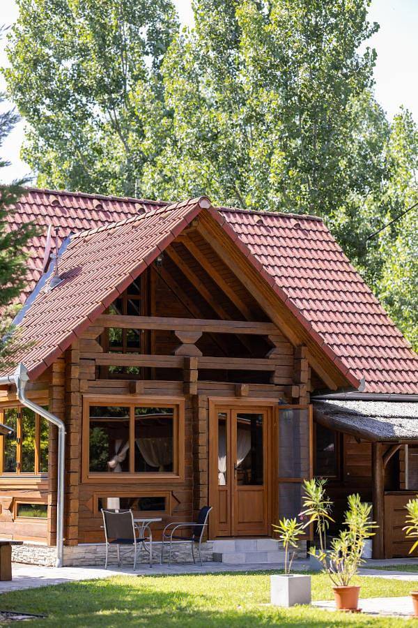 Dom dla 8 osób, z widok na jezioro i widok oraz ogród w Węgry