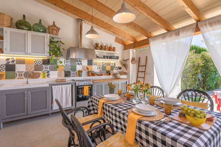Ferienhaus Casa Gema mit Bergblick, Pool, Wlan, Garten, und Terrasse; Parkplatz auf der Straße vorhanden in Selva, Mallorca Inselmitte