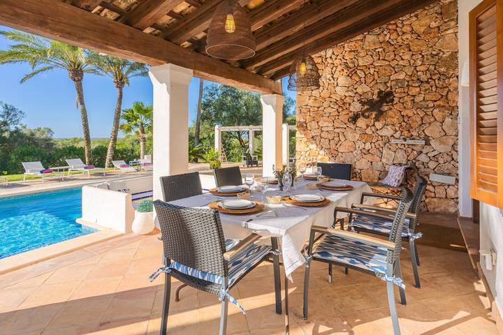 Ferienhaus 'Dalt Vila Campos' mit Pool, Garten und Wlan in Campos, Mallorca Süden