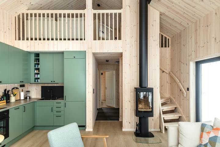 Licht-Lodge am Nisser-See in der Nähe von Arendal in Nissedal