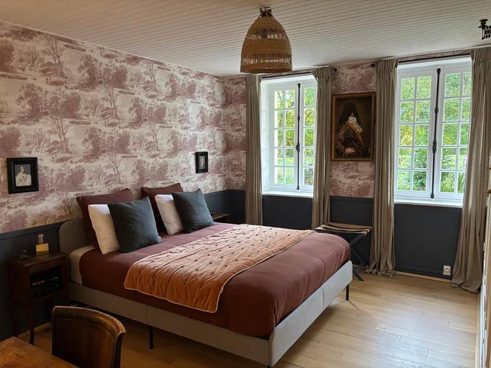 Chambre d’hôte pour 2 personnes, avec terrasse ainsi que jardin et vue dans le Cher