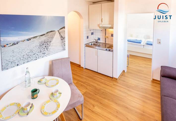 Ferienwohnung für 2 Personen, mit Balkon auf Juist