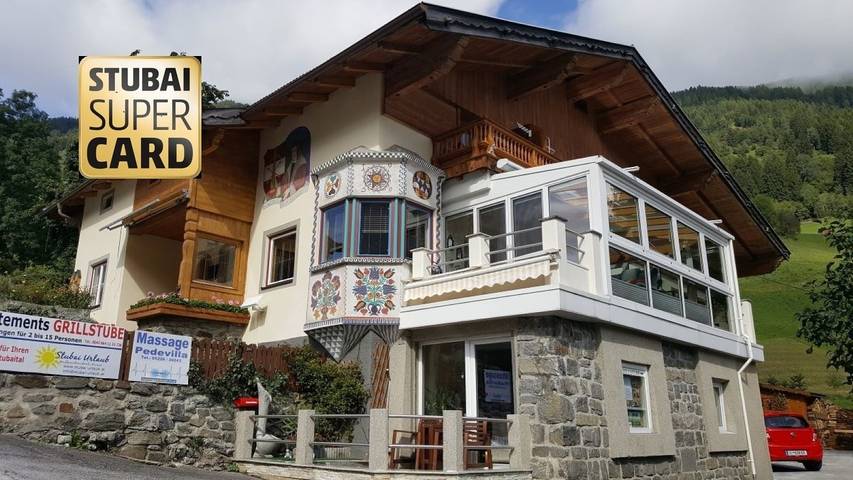 Ferienwohnung für 6 Personen, mit Terrasse und Ausblick in Neustift im Stubaital