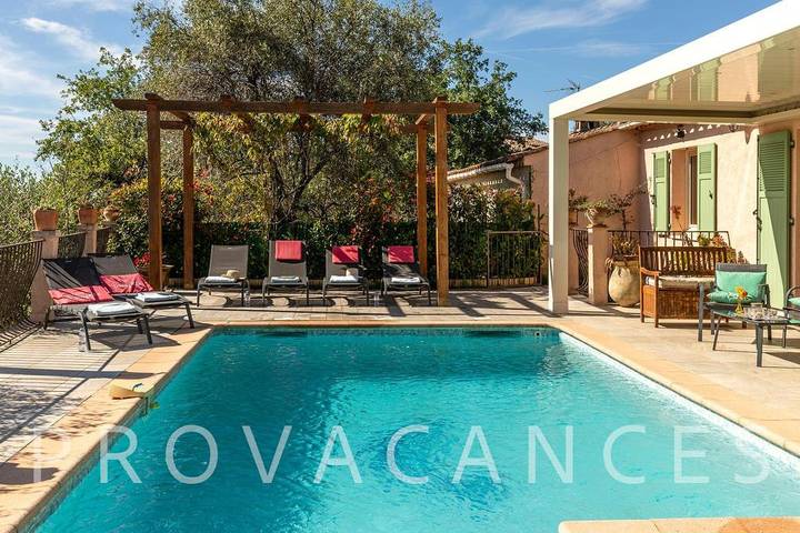 Ferienhaus mit privatem Pool in Gattieres - 4-6 Personen in Gattières, Mittelmeerküste (Frankreich)