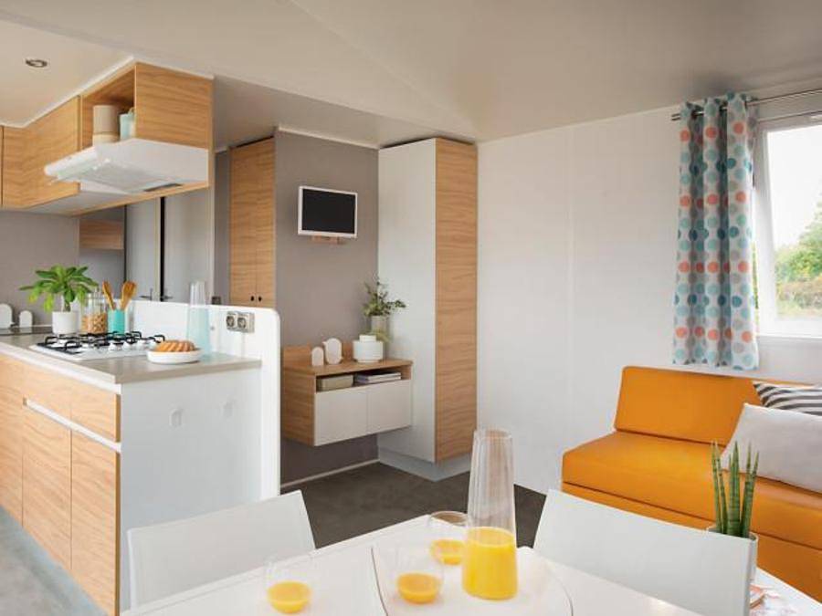 Flower Camping Le Fou du Roi - Mobilhome 6 personas - Premium 38m² + Tv + Aire acondicionado in Lansargues, Côte d'Améthyste