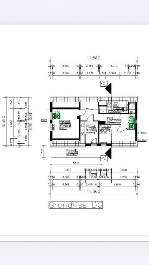 Ferienwohnung für 3 Personen, mit Balkon und Terrasse sowie Ausblick in Elsfleth - 3