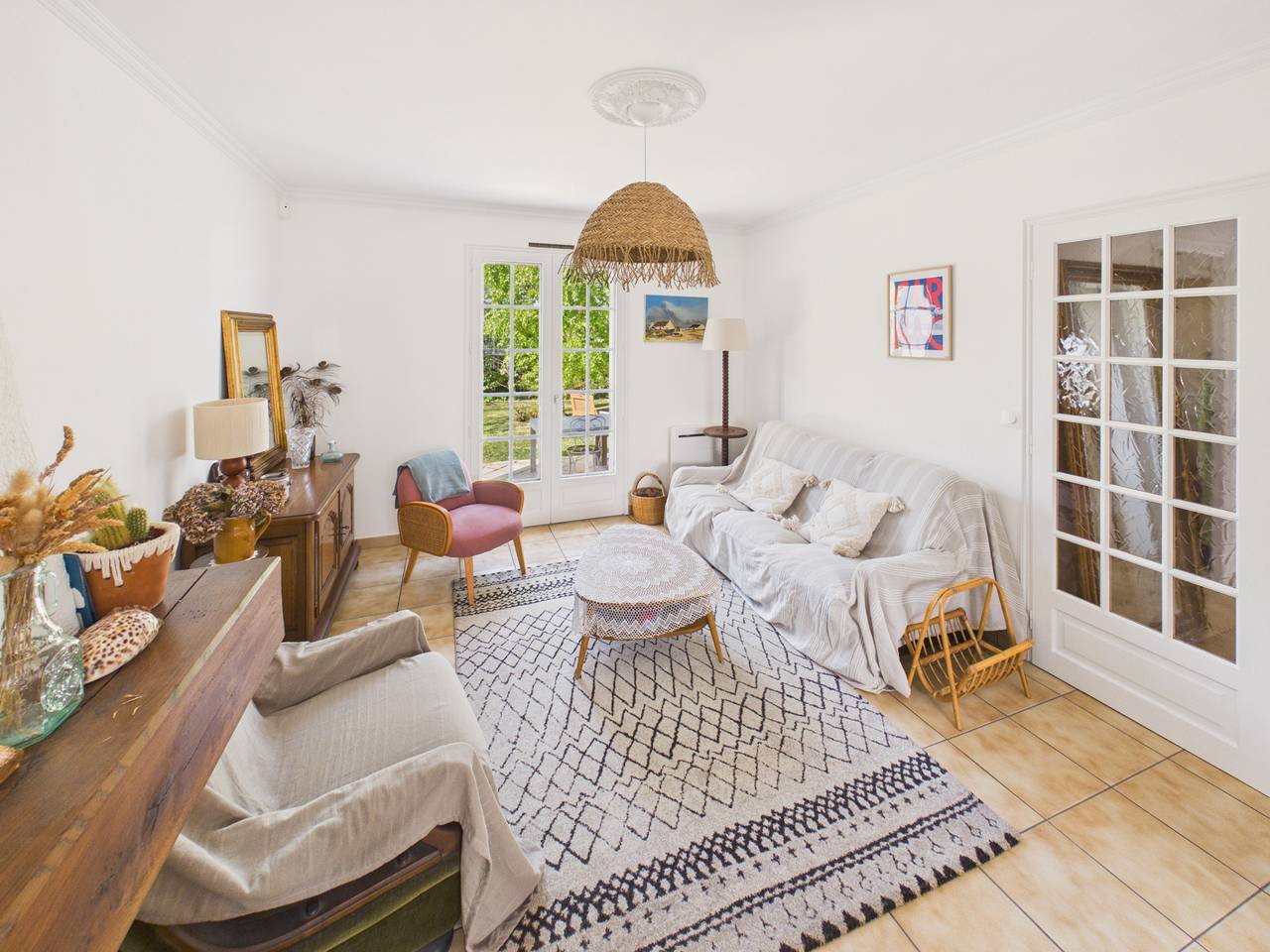 Maison chaleureuse pour 7 avec jardin in Carnac, Côte des Mégalithes