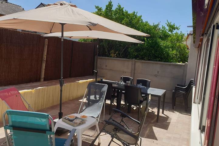 Location de vacances pour 6 personnes, avec terrasse à Fort-Mahon-Plage